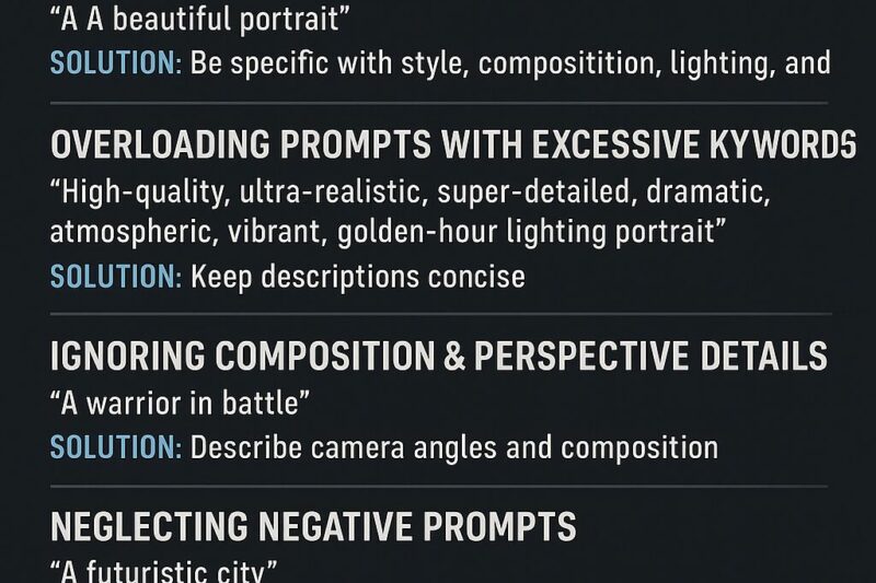How to Avoid Common Mistakes When Writing AI Art Prompts