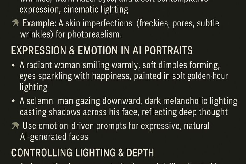 AI-Generated Portraits: Best Prompts for Realistic Faces
