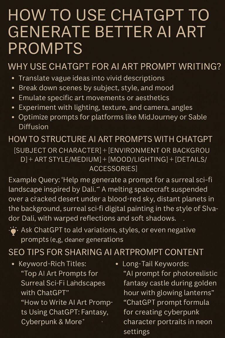 How to Use ChatGPT to Generate Better AI Art Prompts - Robot Builders