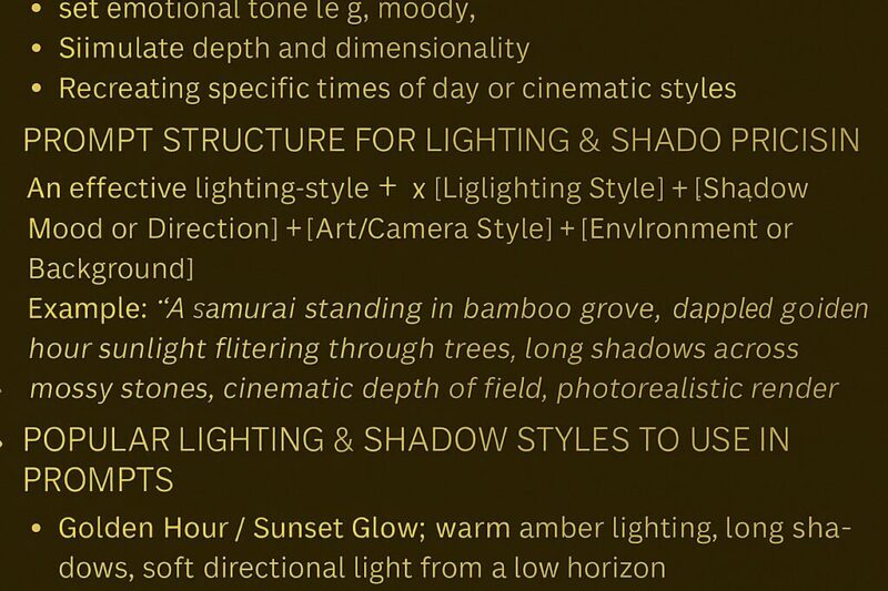 How to Generate AI Art with Specific Lighting & Shadows