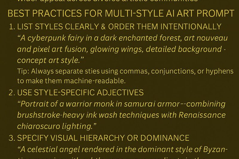 How to Combine Multiple Styles in One AI Art Prompt: A Guide to Hybrid Creativity
