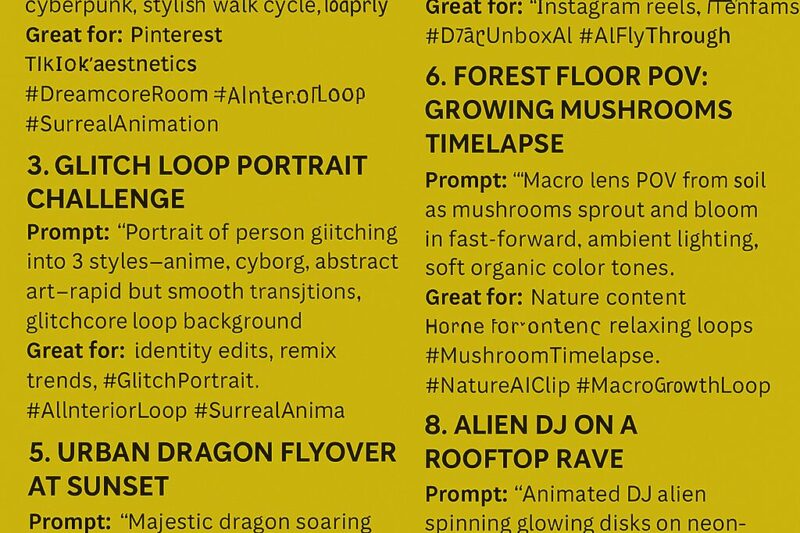 10 Must-Try AI Video Prompts for Viral Social Media Content