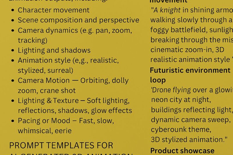 Prompt Engineering for AI-Generated 3D Animations: A Complete Guide for 2025
