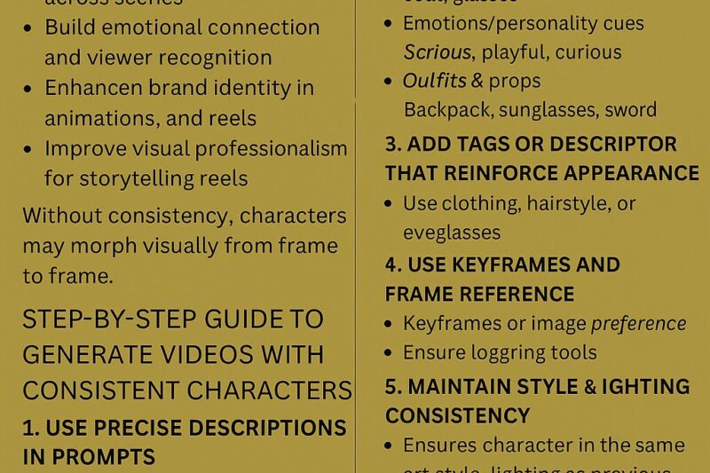 How to Generate AI Videos with Consistent Characters: A Complete Guide for 2025