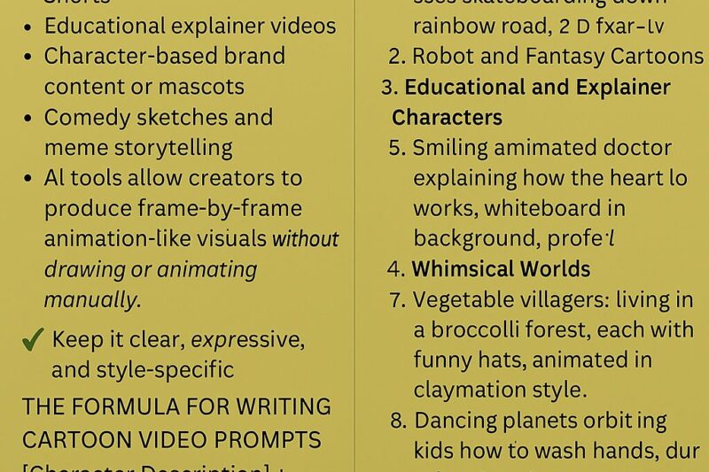 How to Create AI-Generated Cartoons with Text Prompts: A Complete Guide for 2025