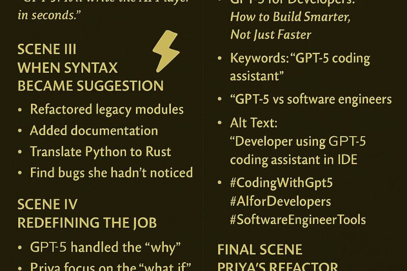 GPT-5 for Coders: Will It Replace Software Engineers in 2025?