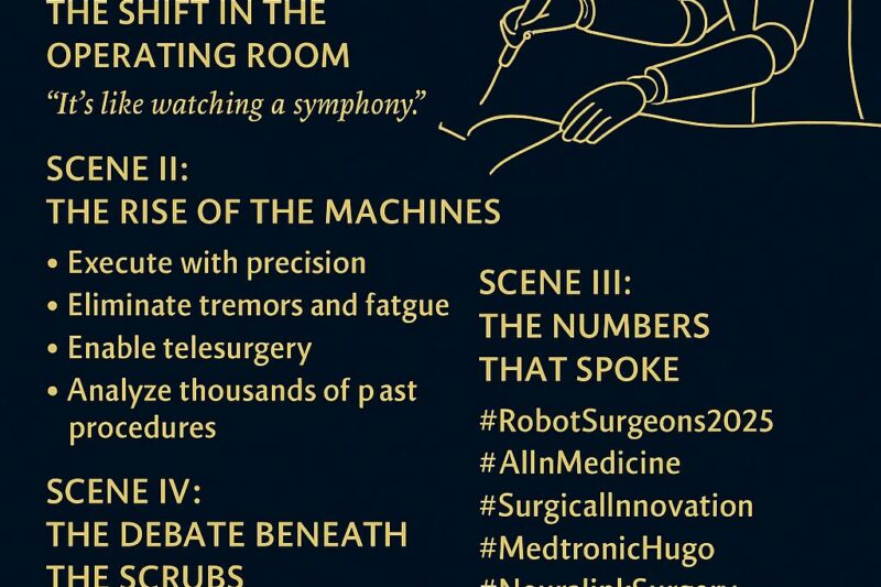 Robot Surgeons Now Outperform Humans in 85% of Procedures: The Future of Surgery Is Autonomous