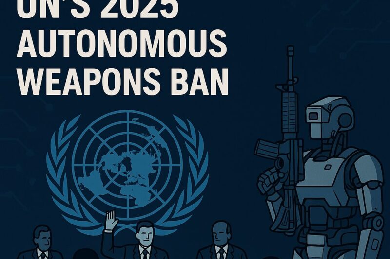 AI in Warfare: UN’s 2025 Autonomous Weapons Ban and the Global Push for Regulation