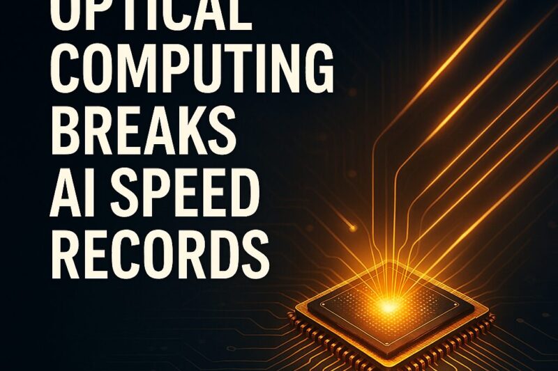 Optical Computing Breaks AI Speed Records: A New Era of Light-Speed Intelligence