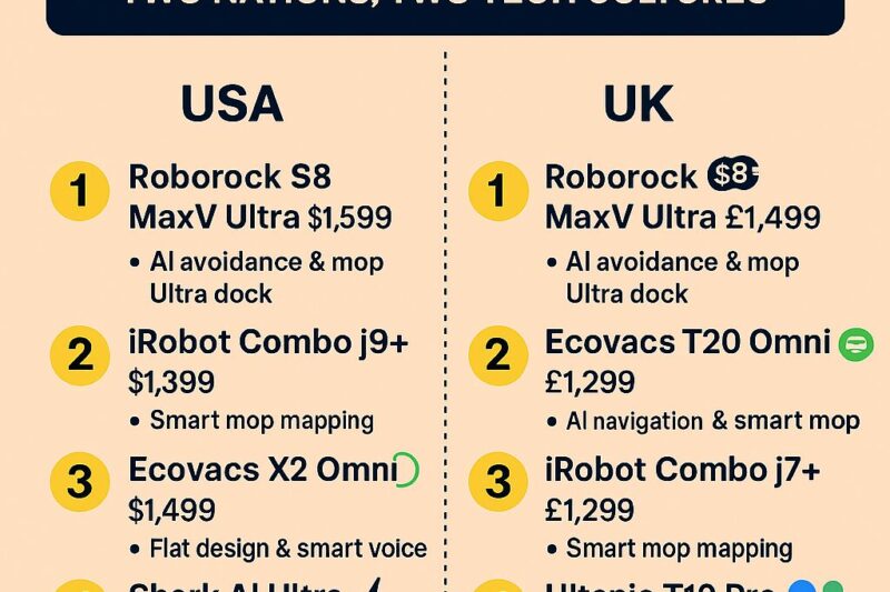 Smart Vacuum Robots: USA vs UK—A Tale of Two Tech Cultures