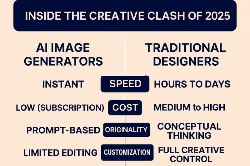 AI Image Generators vs Traditional Designers: Who Wins in 2025?