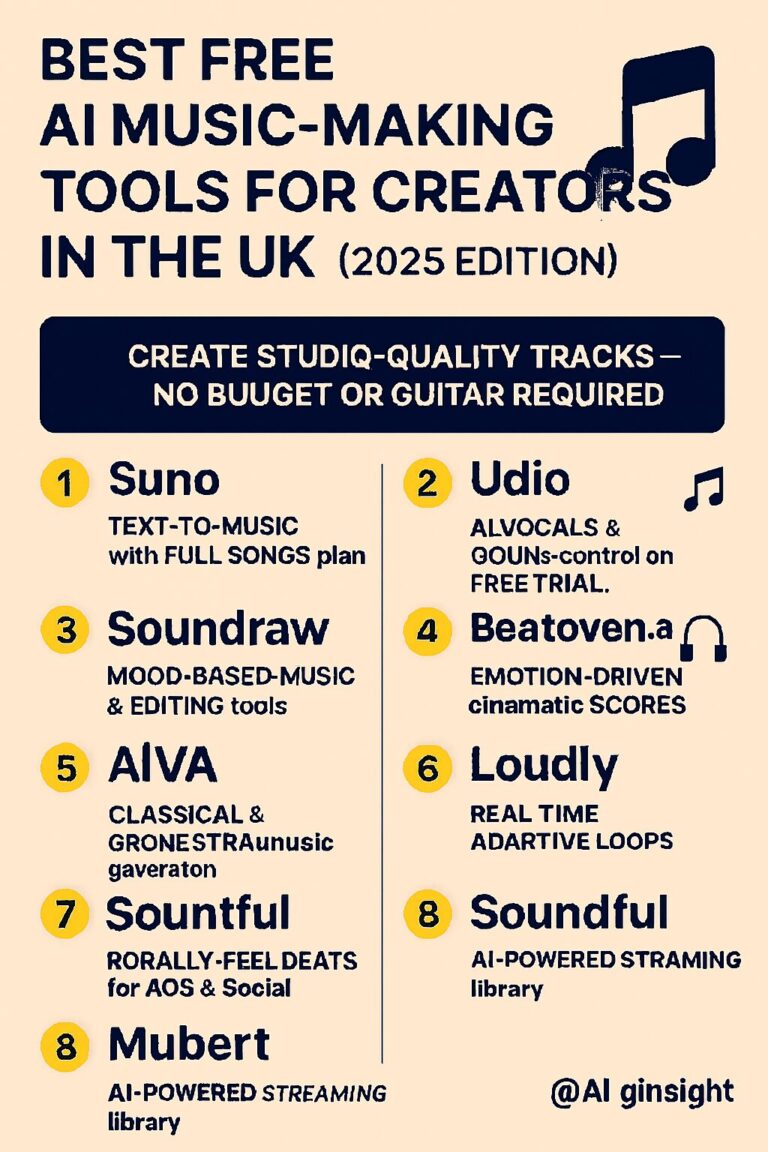 Best Free AI Music-Making Tools for Creators in the UK (2025 Edition ...